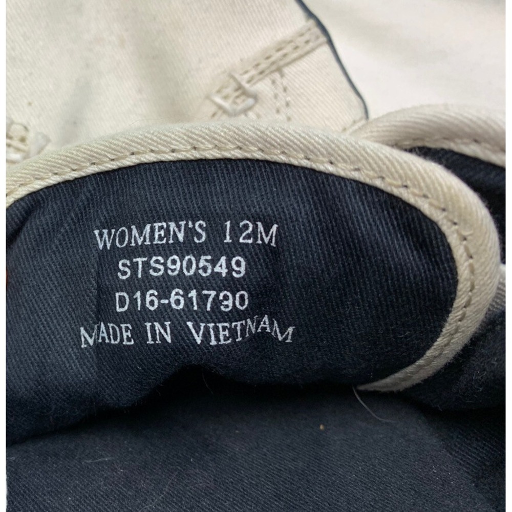 Sperry Top-Sider‎ Womens STS90549 SeaCoast IVORY Canvas Boat Shoe Sneakers Sz 12 - Picture 7 of 7
